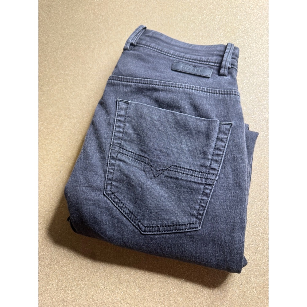 Diesel JoggJeans Womens‎ 26 Gray Denim Sweatpants Slim Straight Stretch Pants